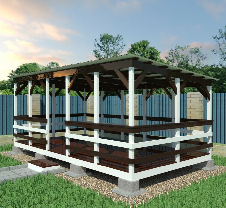 Садовая беседка 3х3