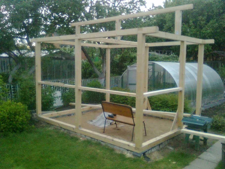 Беседка 6 на 3 схема