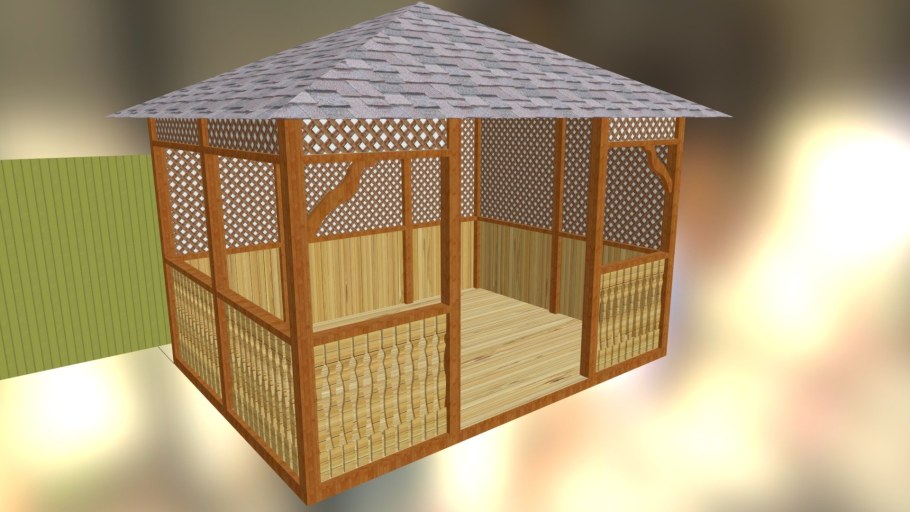 Каркасная беседка