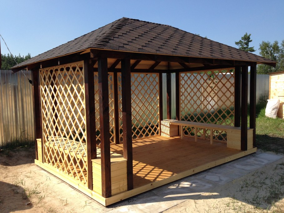 Каркасная беседка