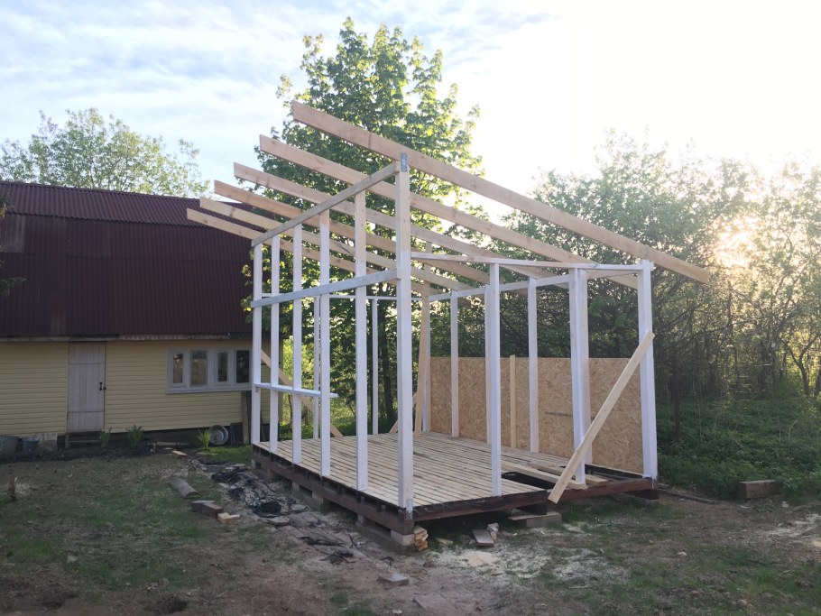 Каркасы деревянных беседок