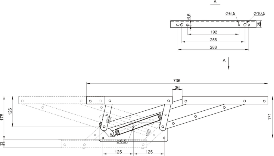 Механизм трансформации Пума диван