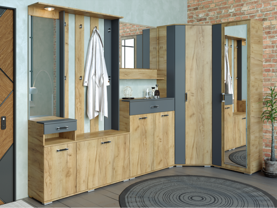 Прихожая Бостон Вотан антрацит