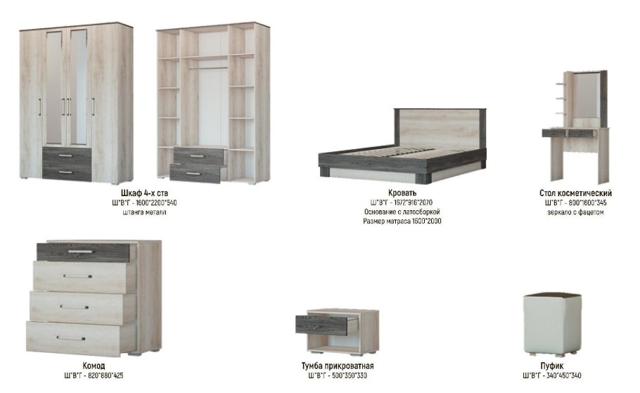 Мебель гостиная Кент 1