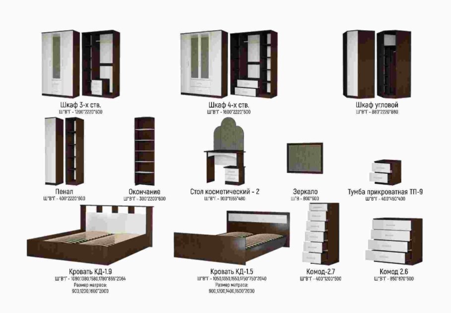 Росток мебель Венеция 1 светлый корпус