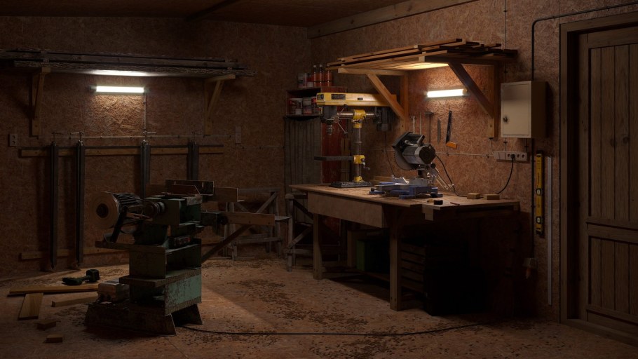 Современная столярная мастерская