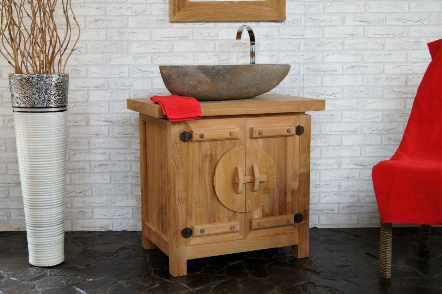 Тумбочка под раковину из досок