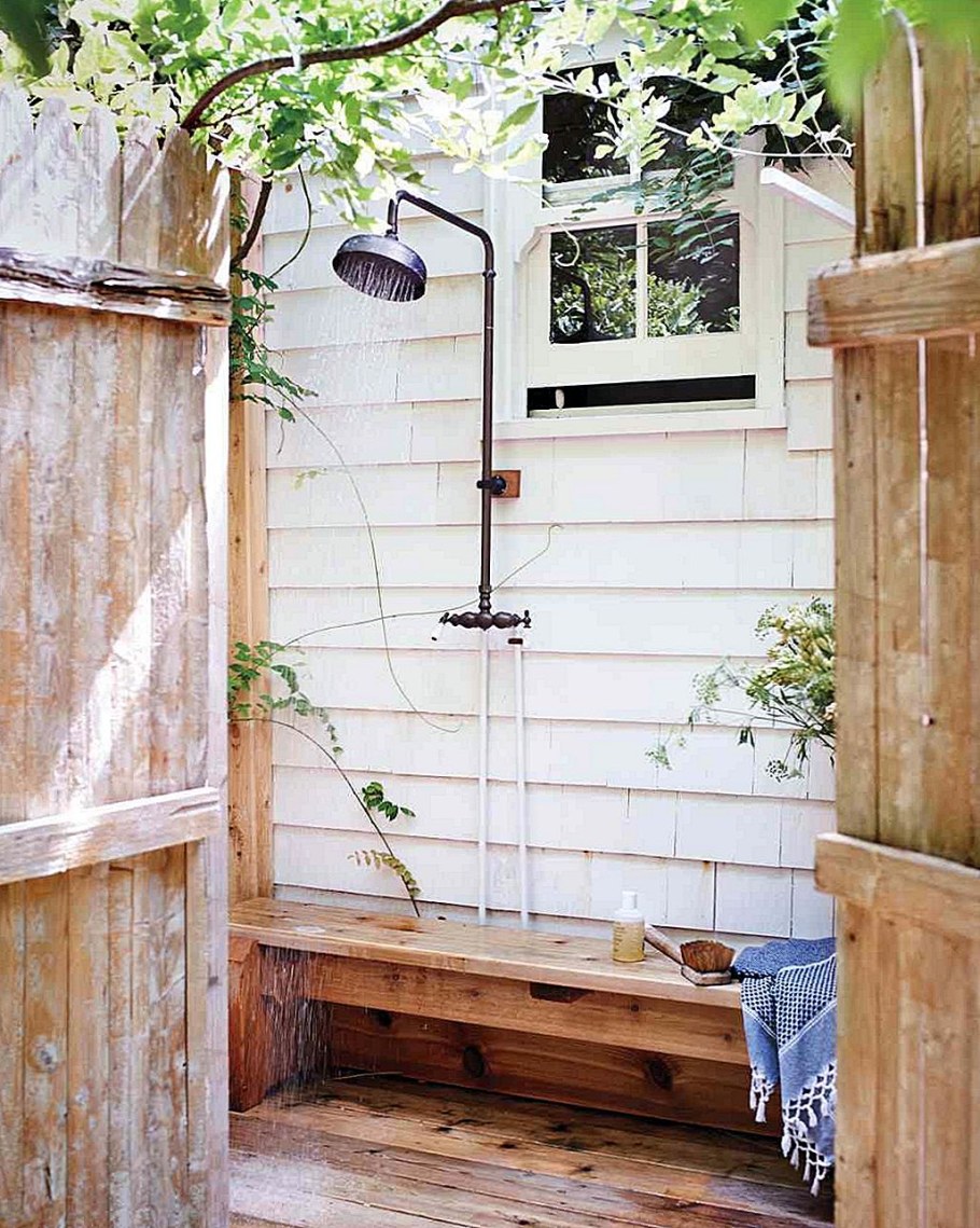 Душ на улице летний