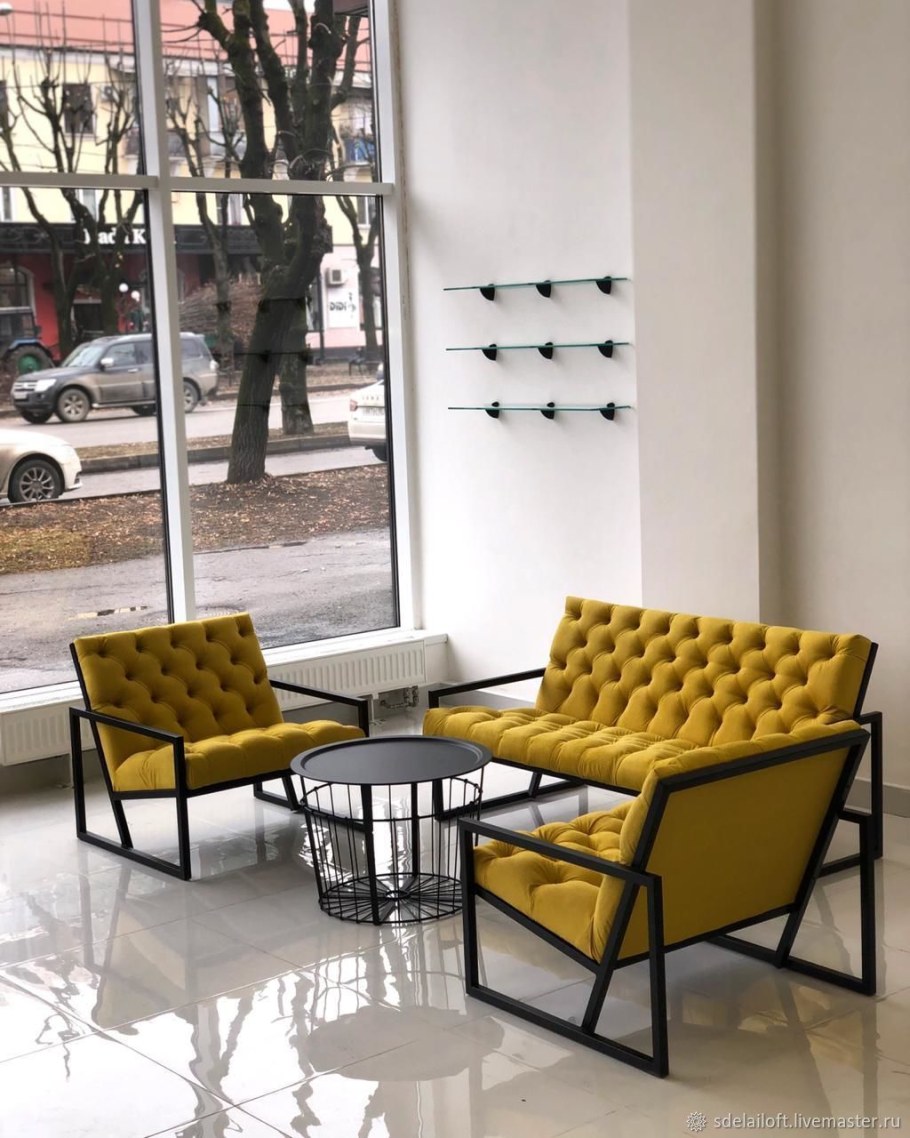 Мягкая мебель в стиле лофт