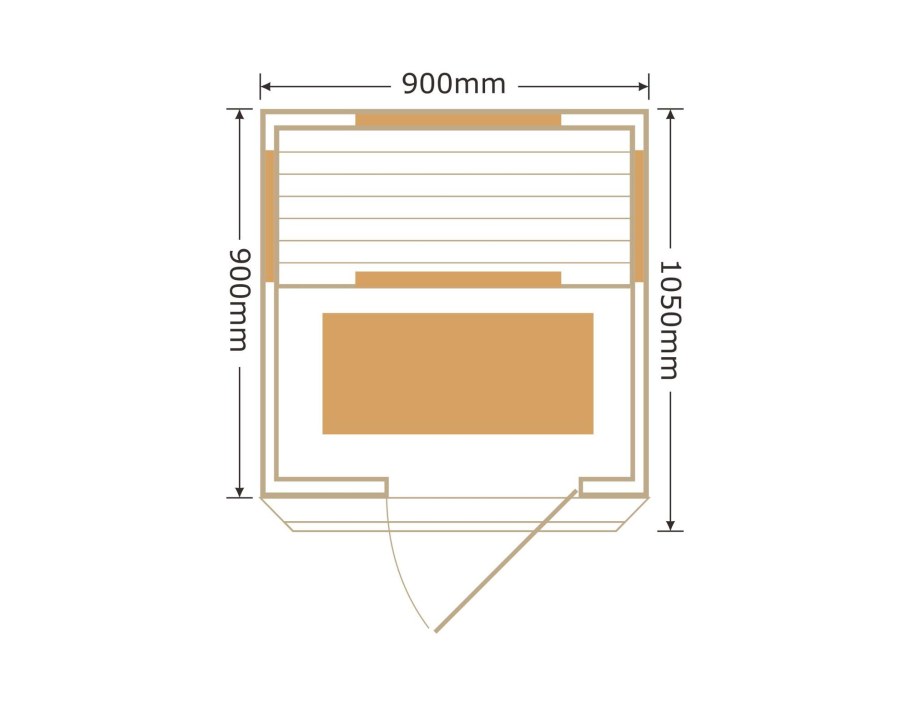 Размер полков в бане в парной