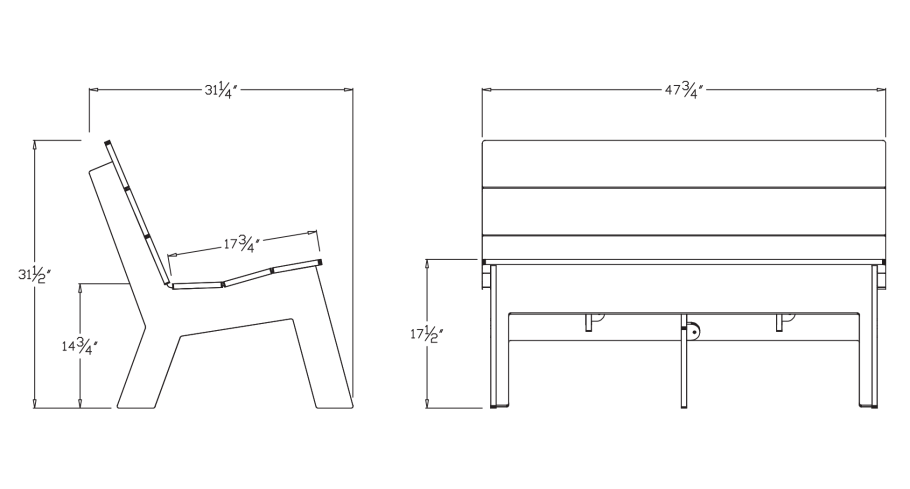Скамья трансформер ССТ-01 полный чертеж