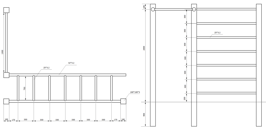 Схема каркасного перекрытия