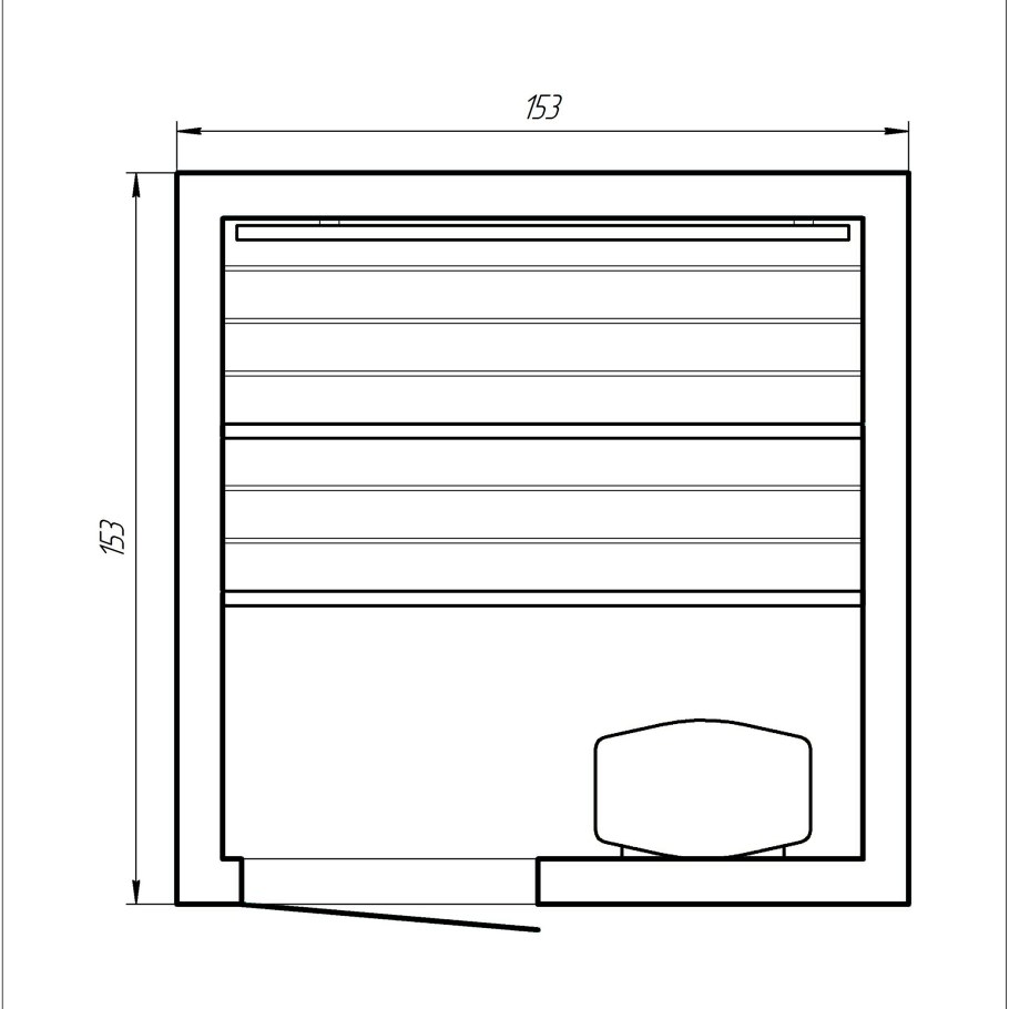 Шезлонг Мистраль чертеж