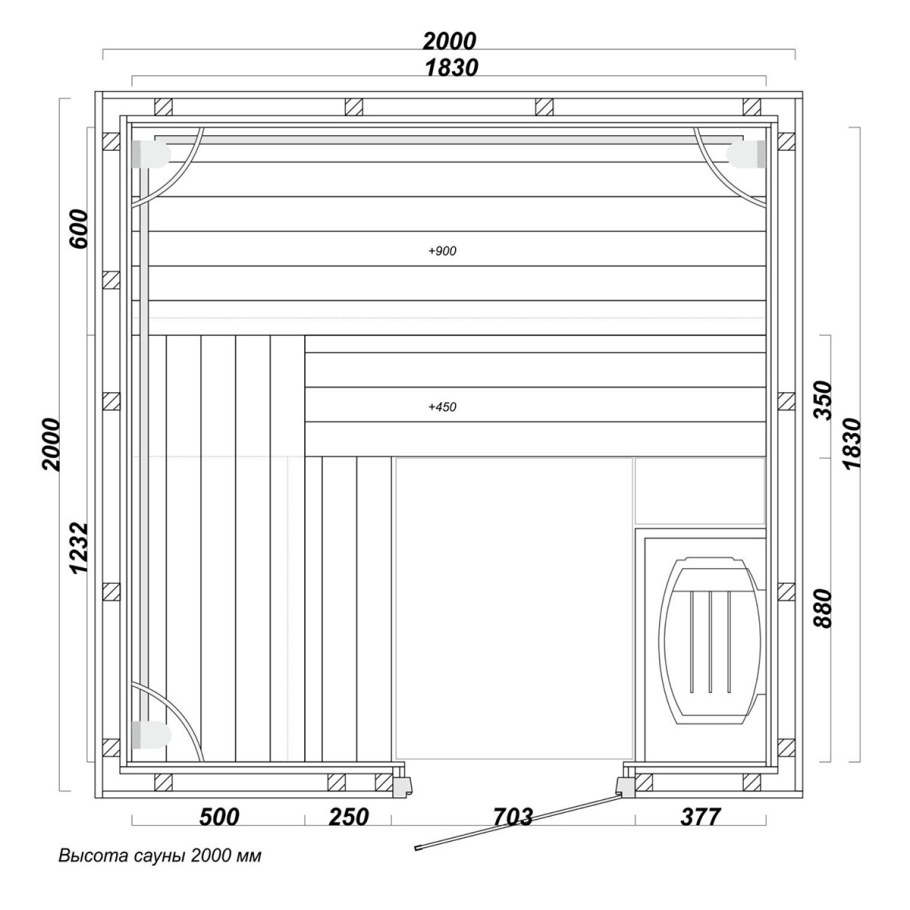 Подспинник Sawo 514-d