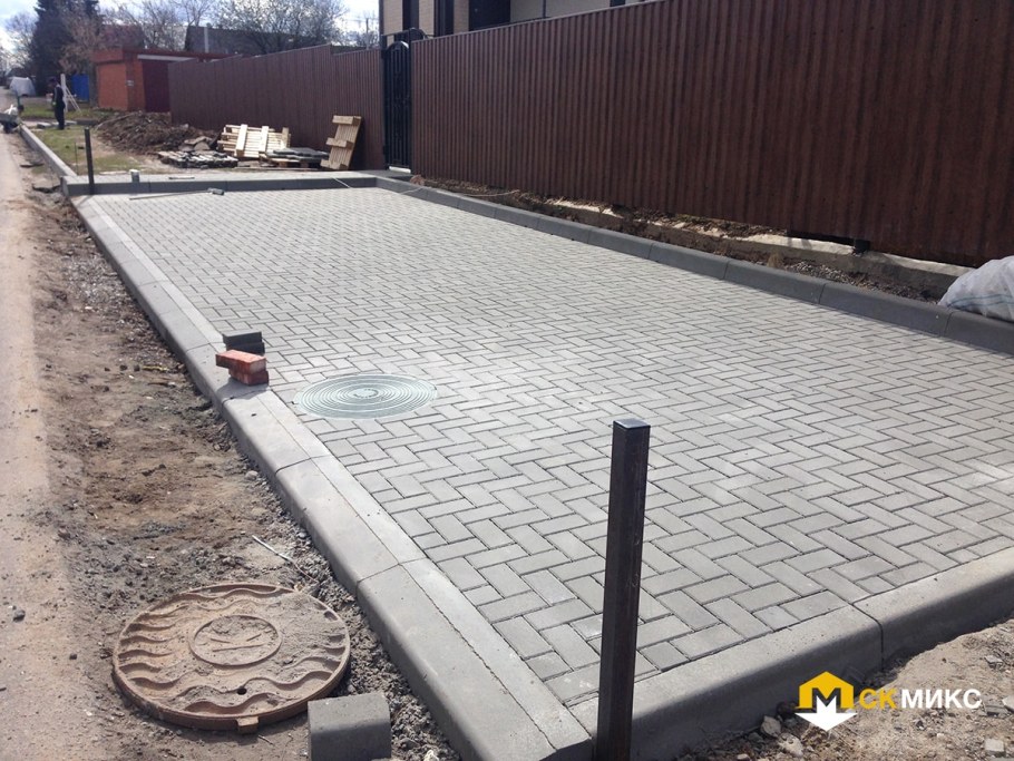 Тротуарная плитка заезд для машины
