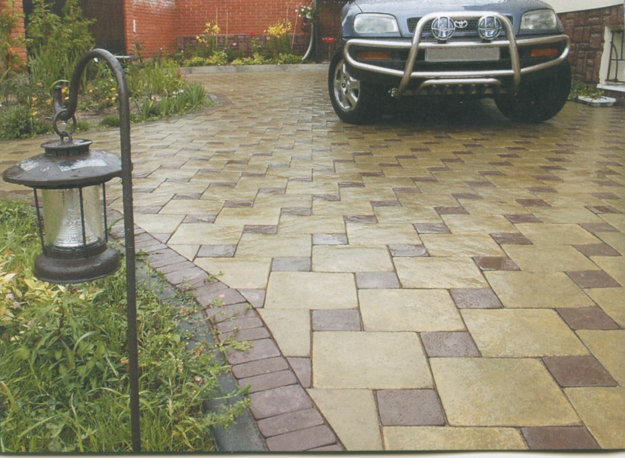 Плитка для парковки автомобиля