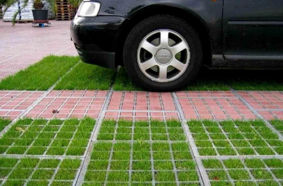 Экопарковка газонная решетка