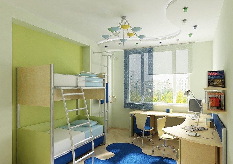 Небольшая детская комната для двоих