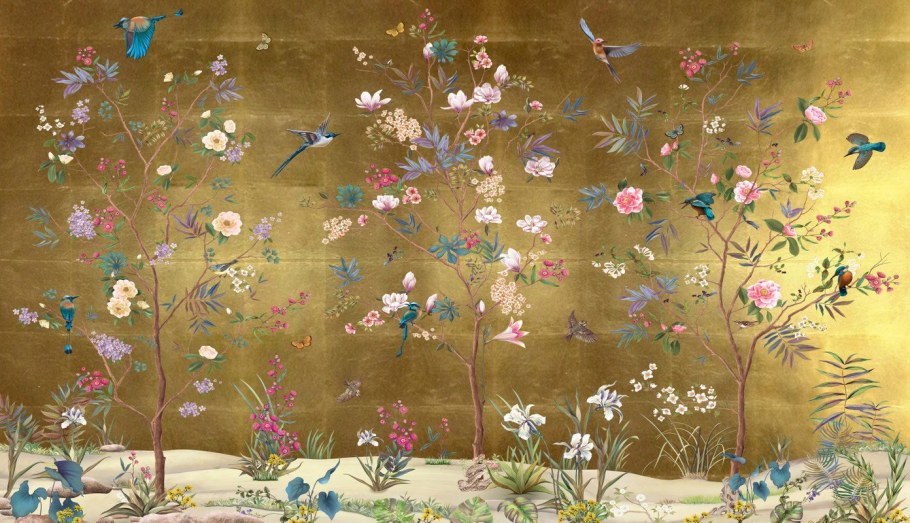 Фрески цветы, Шинуазри, магнолии, aртикул: 88 АТ-016-S 02