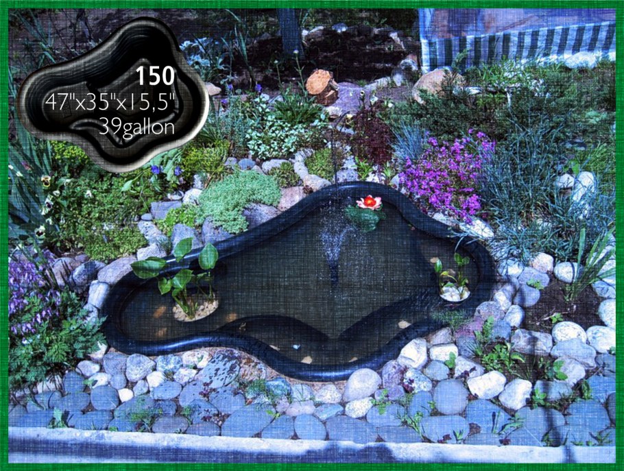 Пруд садовый 150 черный