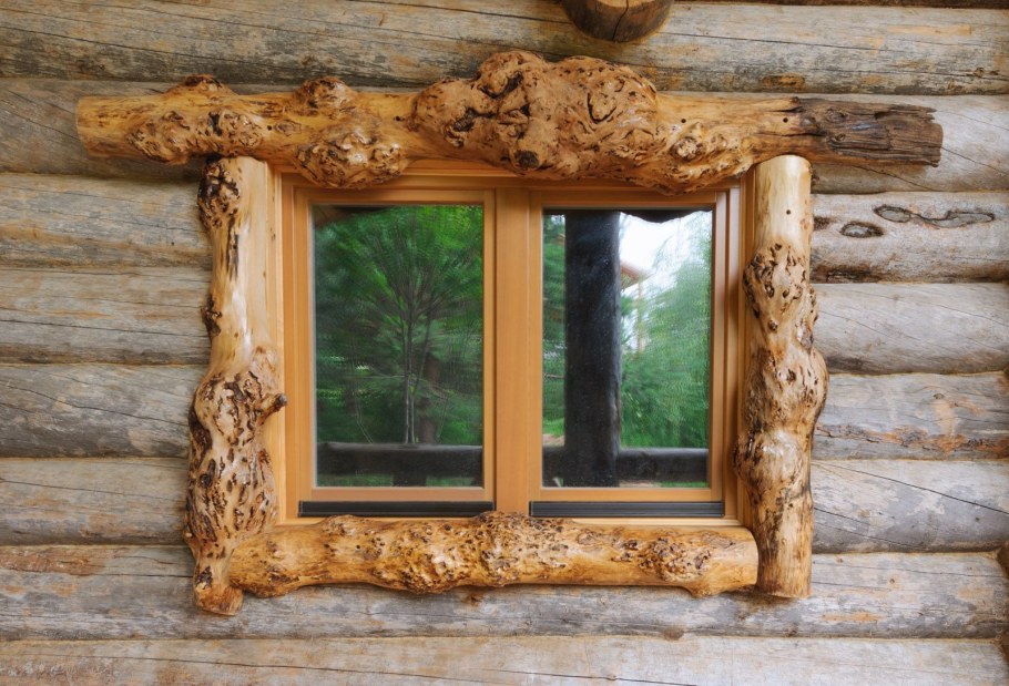 Наличники из бревна