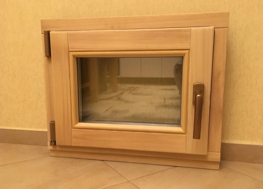 Форточка для сауны 35х35 кедр-м