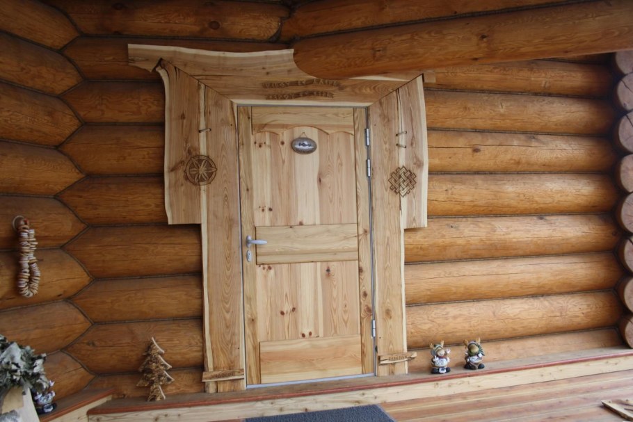 Наличники на банную дверь