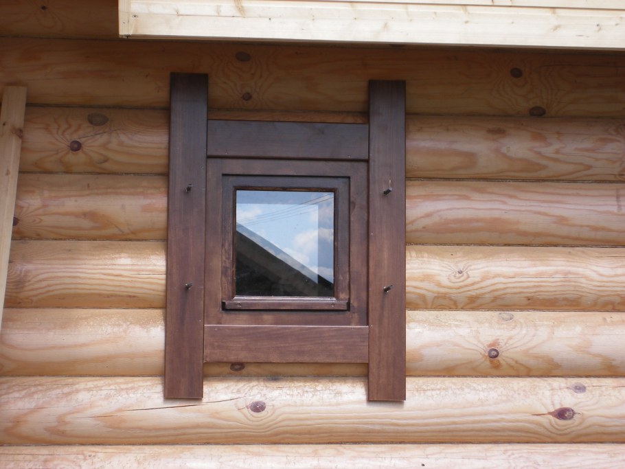 Обналичка на окна в бане