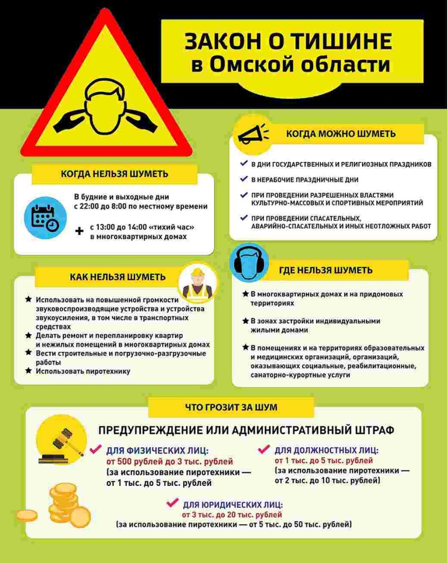 Когда можно шуметь