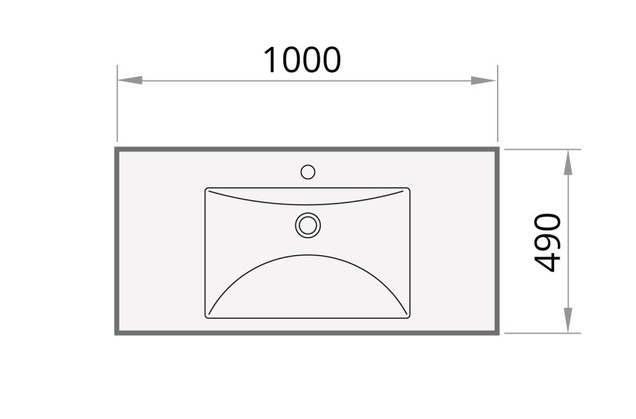 Раковина 150 см paa long Step 1500 symmetric