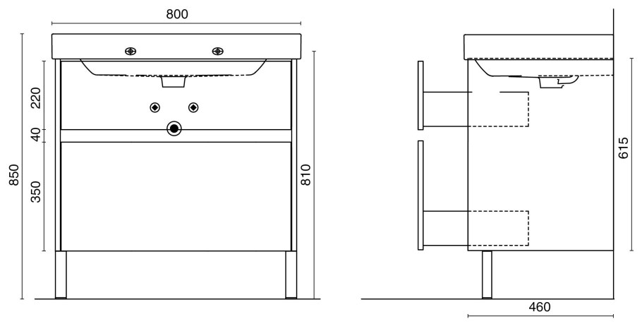 Тумба под раковину Kerama Marazzi buongiorno 60