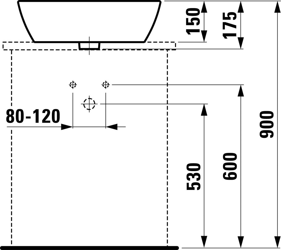 Раковина-чаша Laufen Pro 52*39