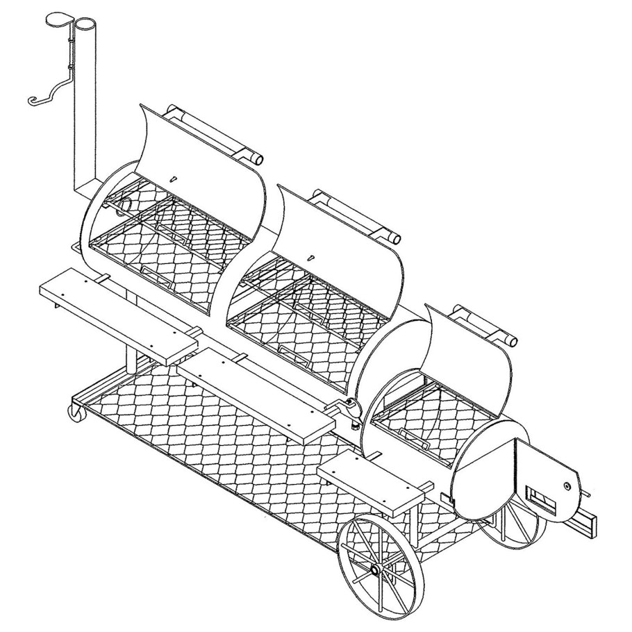 BBQ Smoker чертеж