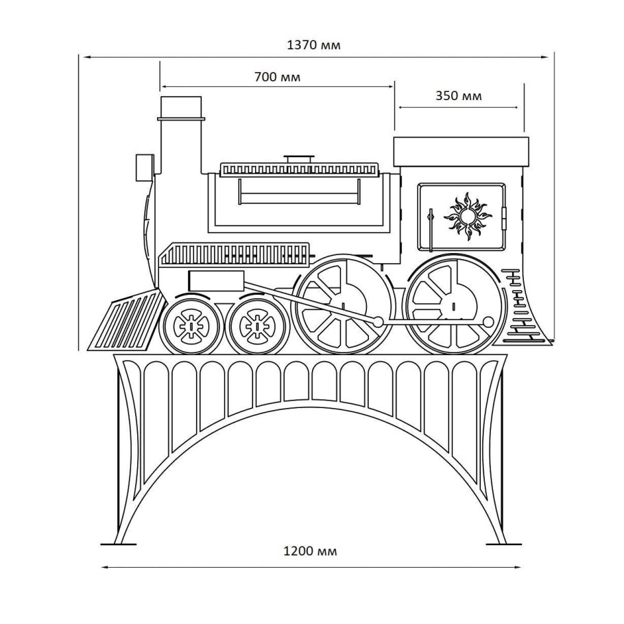 Гриль барбекю Zaria 23020k