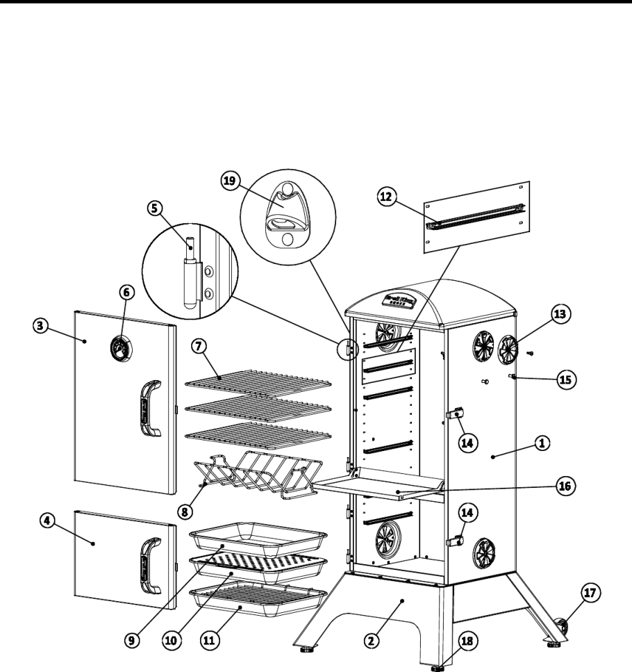 Американский смокер чертёж
