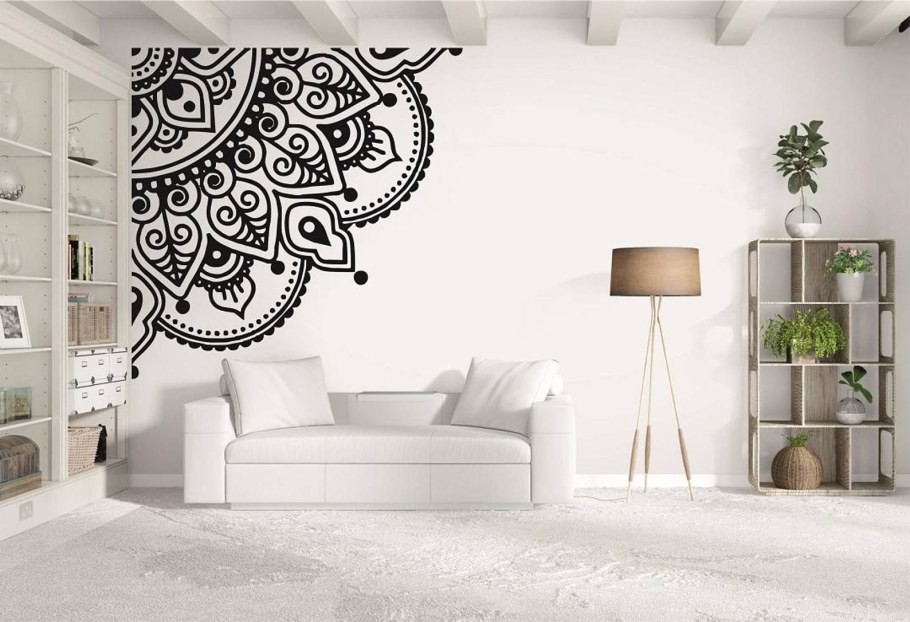 Трафарет Мандала для стены