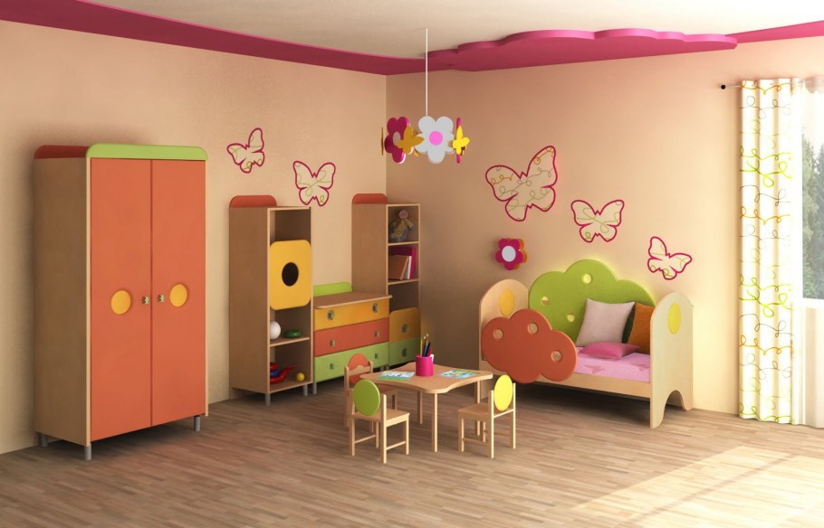 Цвет стен в игровой комнате детского сада