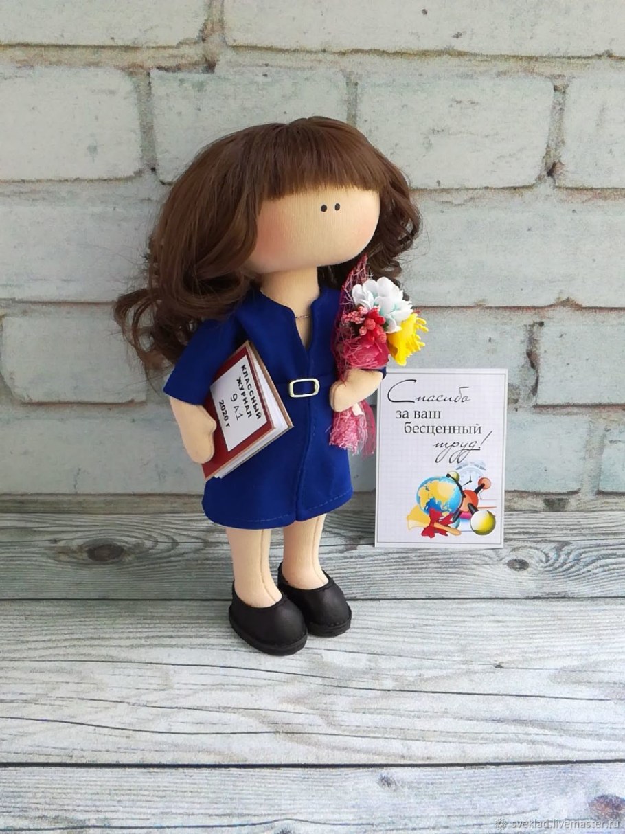 Текстильная кукла бухгалтер