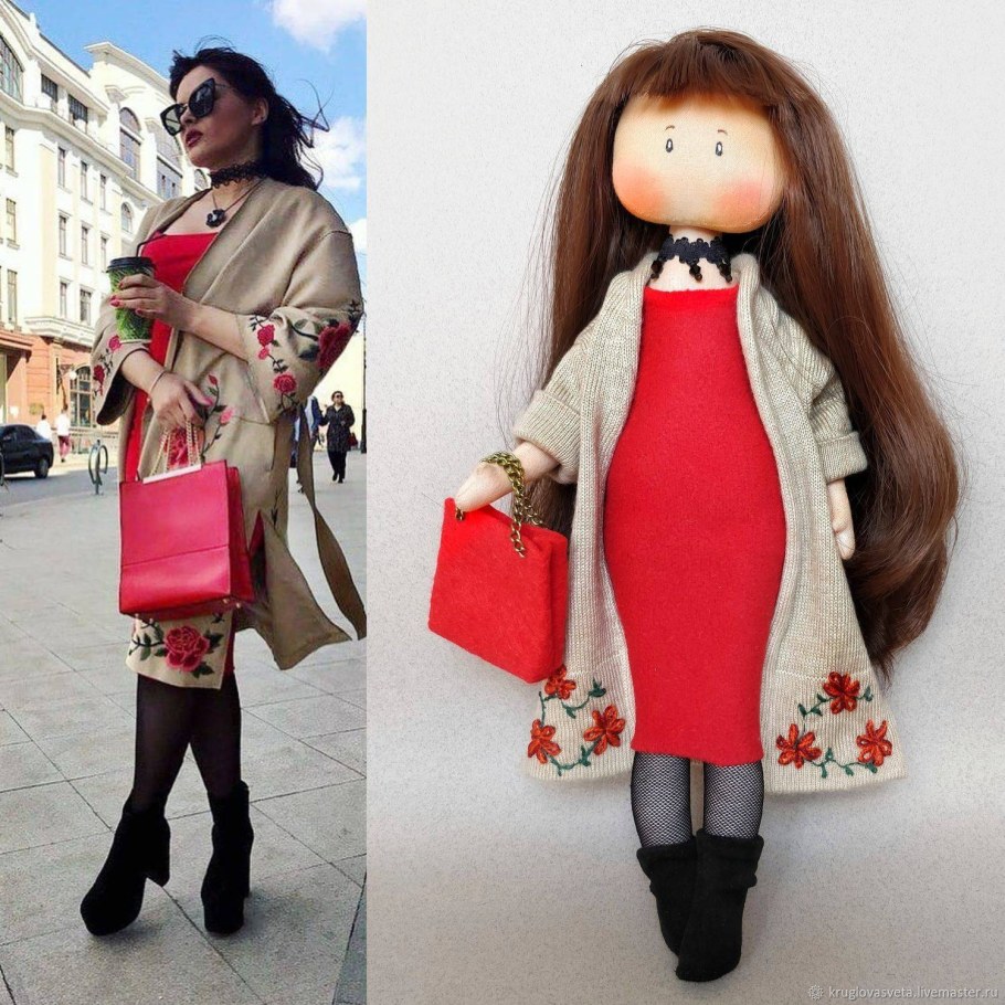 Текстильная кукла учитель