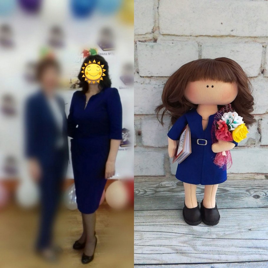 Интерьерная кукла учитель