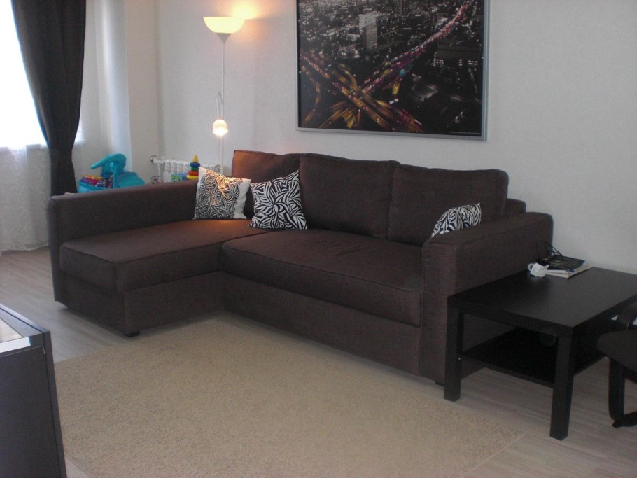 Икеа диван ФРИХЕТЭН угловой коричневый