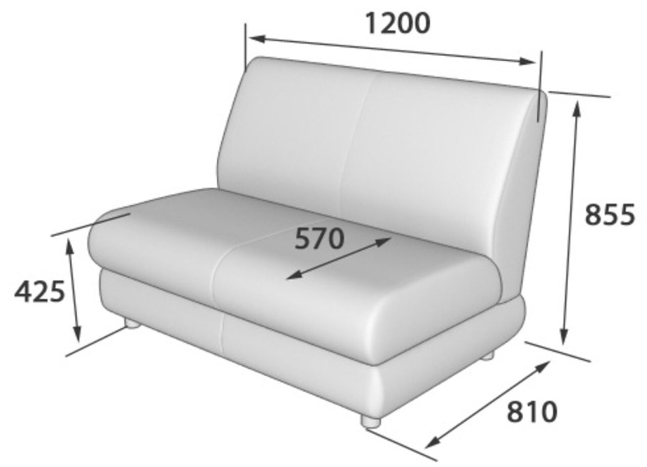 Диван для офиса трехместный Matrix б/п