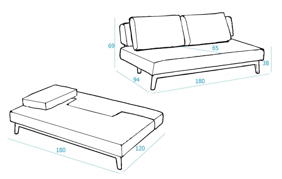 Диван ширина спального места 180