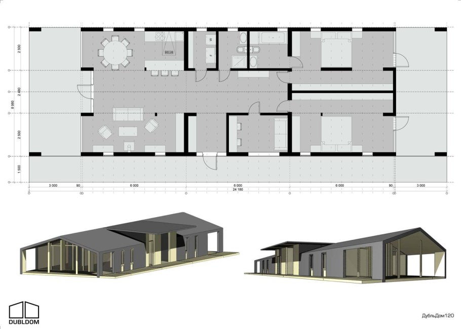 ДУБЛЬДОМ планировка 103