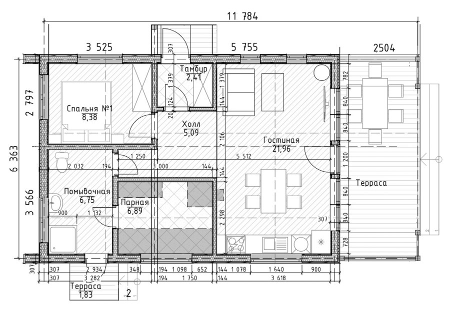 Модульный дом чертеж