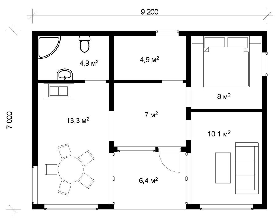 Модульный дом планировка