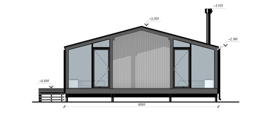 Baobab 103 с панорамным остеклением ДУБЛЬДОМ