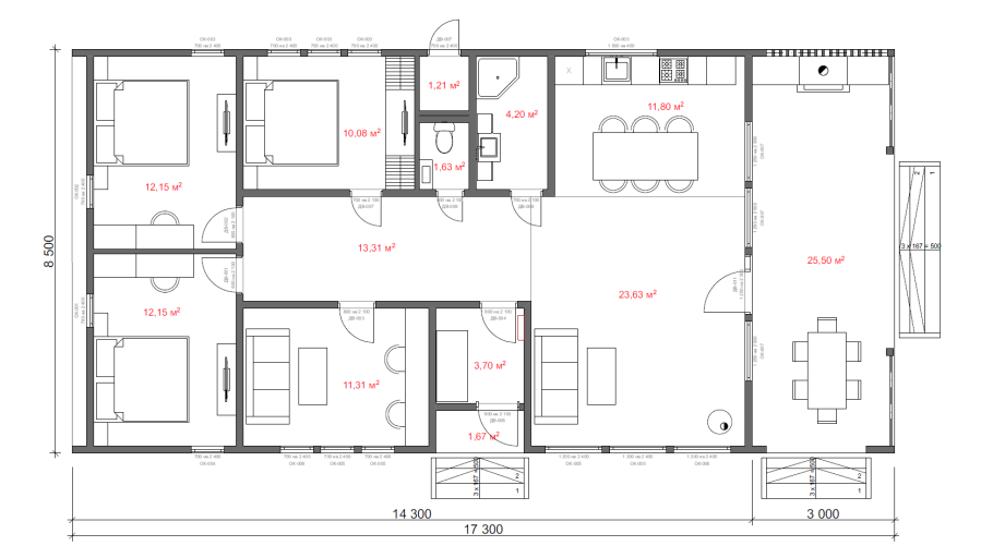 Модульный дом проект чертёж