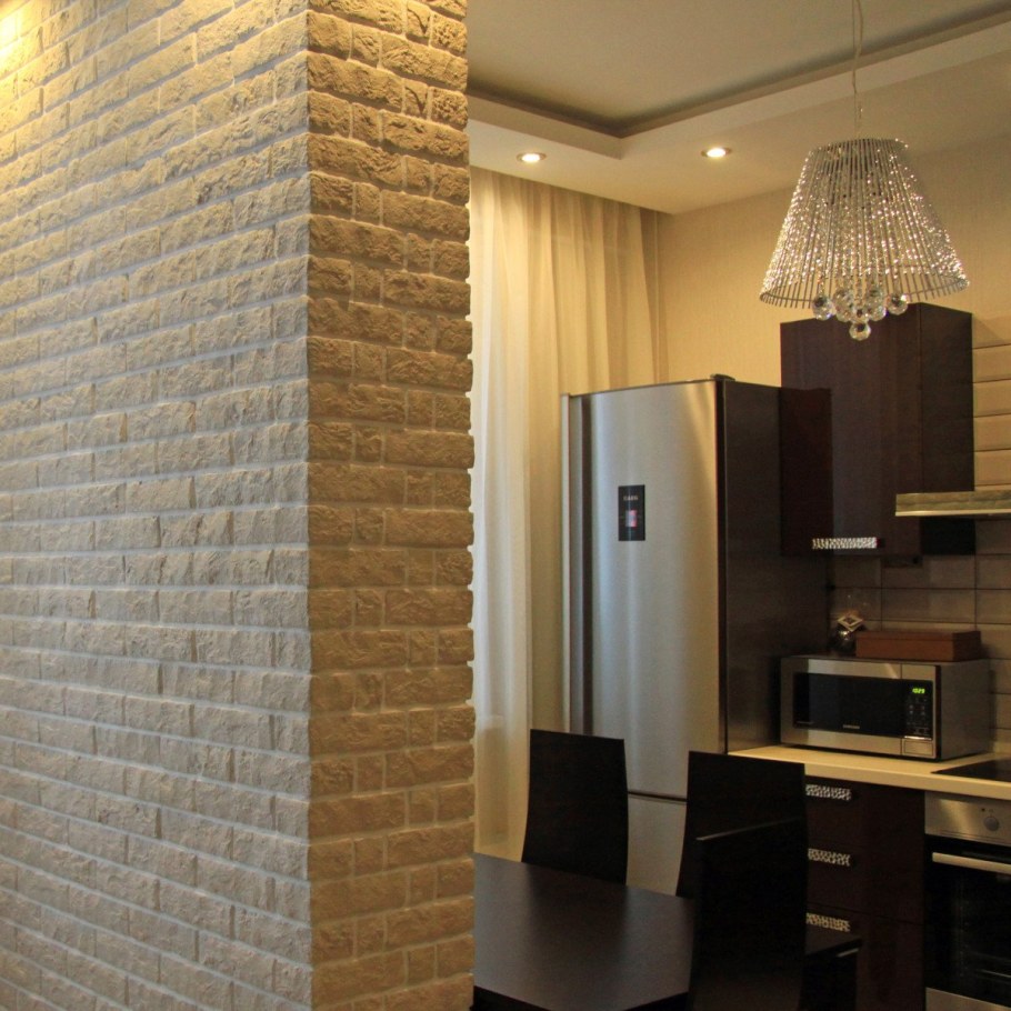 Гипсовая плитка White Hills Йорк БРИК бежевая