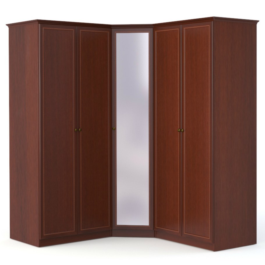 Шкаф угловой (угл.с зерк.+2) Флоренция